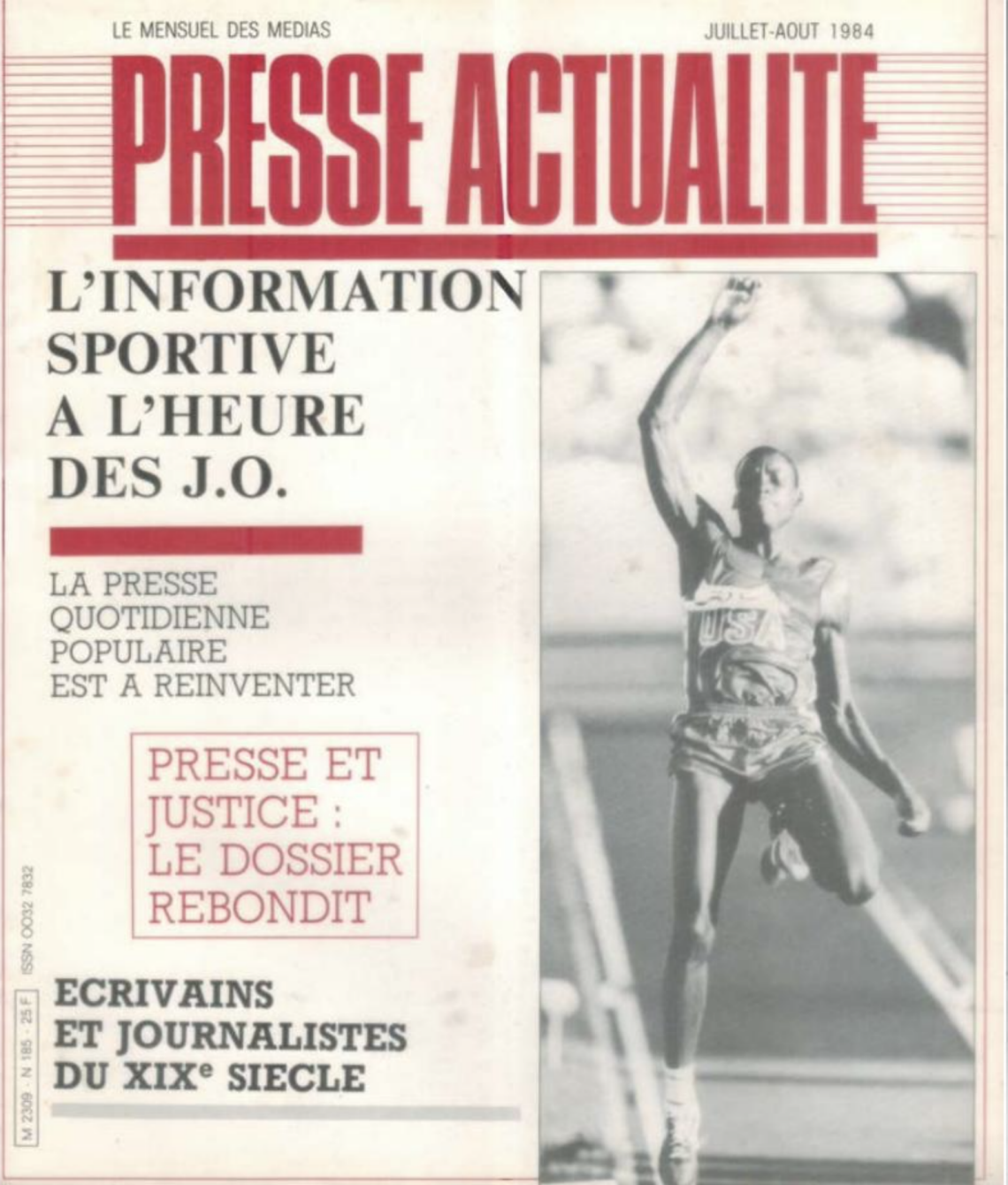 Presse Actualités : article de Eric Le Seney "L'information sportive à l'heure des JO"